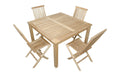 Anderson Teak Dining Set - Windsor (Table) & Classic (4 Chairs) - Teak HQ™