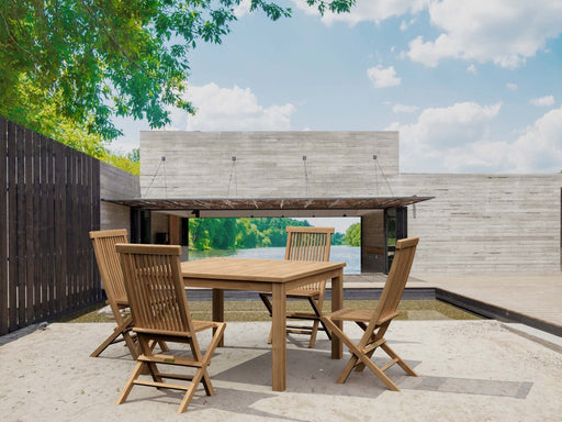 Anderson Teak Dining Set - Windsor (Table) & Classic (4 Chairs) - Teak HQ™