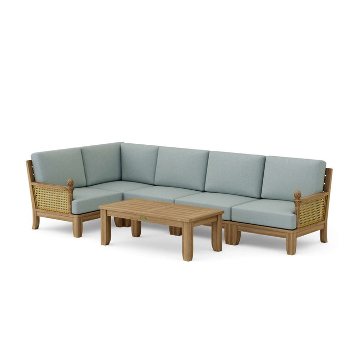 Anderson Teak Furniture - Luxe 6 - Piece Sectional Set - Teak HQ™