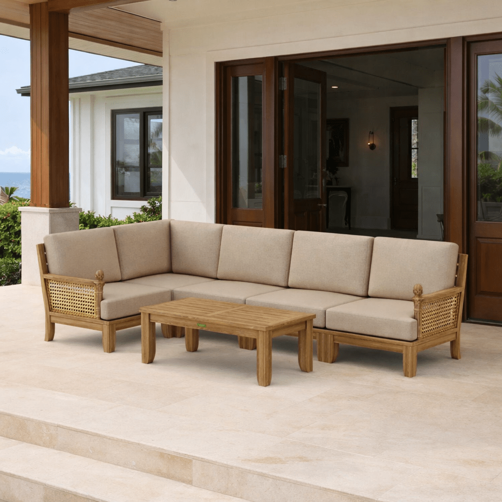 Anderson Teak Furniture - Luxe 6 - Piece Sectional Set - Teak HQ™