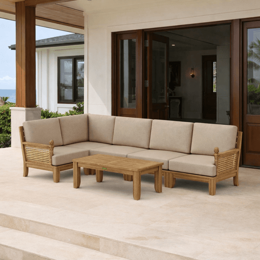 Anderson Teak Furniture - Luxe 6 - Piece Sectional Set - Teak HQ™