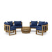 Authentic Teak Wood Furniture - Arena 6 - Piece Sectional Set - Teak HQ™