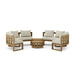 Authentic Teak Wood Furniture - Arena 6 - Piece Sectional Set - Teak HQ™