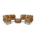 Authentic Teak Wood Furniture - Arena 6 - Piece Sectional Set - Teak HQ™