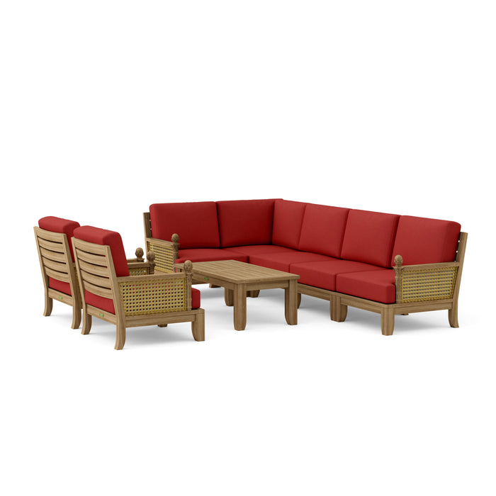 Classic Teak Furniture - Luxe 8-Piece Modular Set