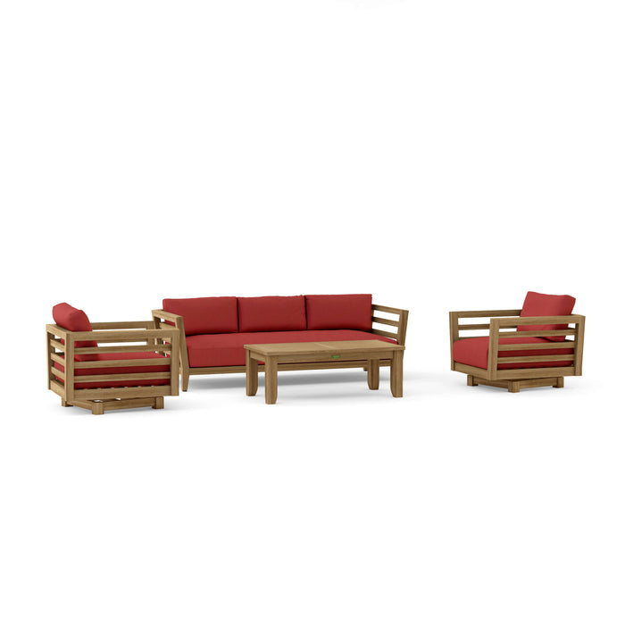 Teak Wood Patio Furniture - Cordoba 4-Piece Set