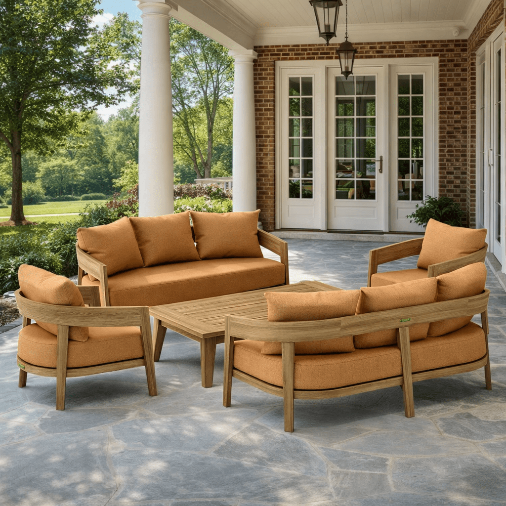 Best Teak Outdoor Furniture Set - Toscana 5 - Piece Package - Teak HQ™