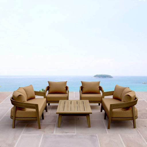 Best Teak Outdoor Furniture Set - Toscana 5 - Piece Package - Teak HQ™