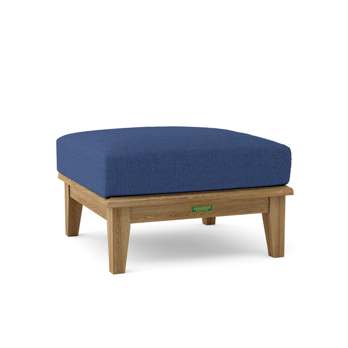 Teak Deep Seating Ottoman - Brianna