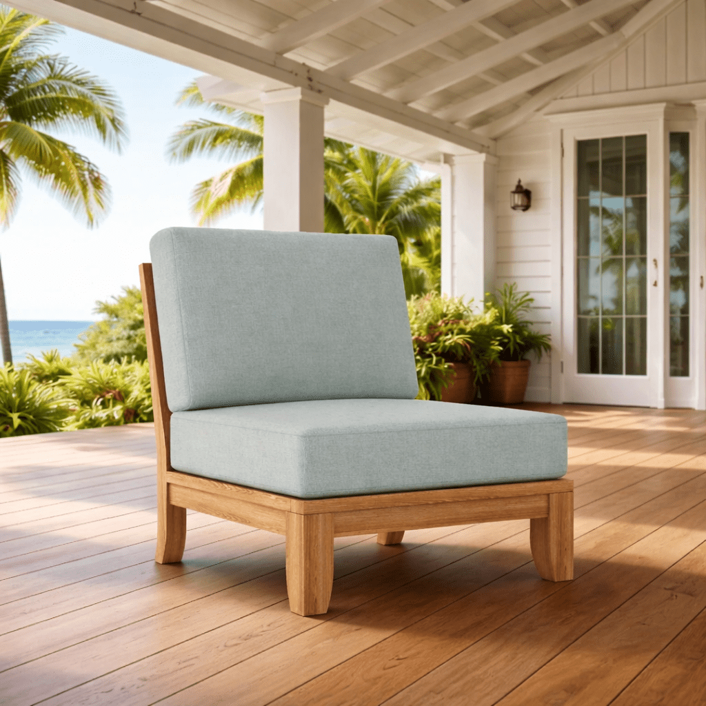 Center Luxe Teak Sectional Piece - Teak HQ™