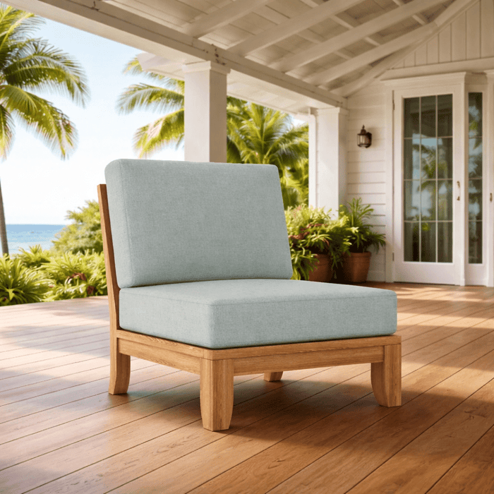 Center Luxe Teak Sectional Piece - Teak HQ™