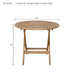 Circular Teak Table (32" Diameter) - Chester - Teak HQ™