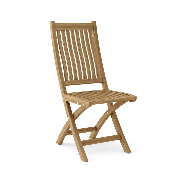 Teak Folding Deck Chairs (Set of 2) - Tropico