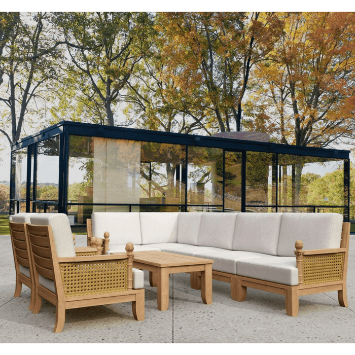 Classic Teak Furniture - Luxe 8 - Piece Modular Set - Teak HQ™