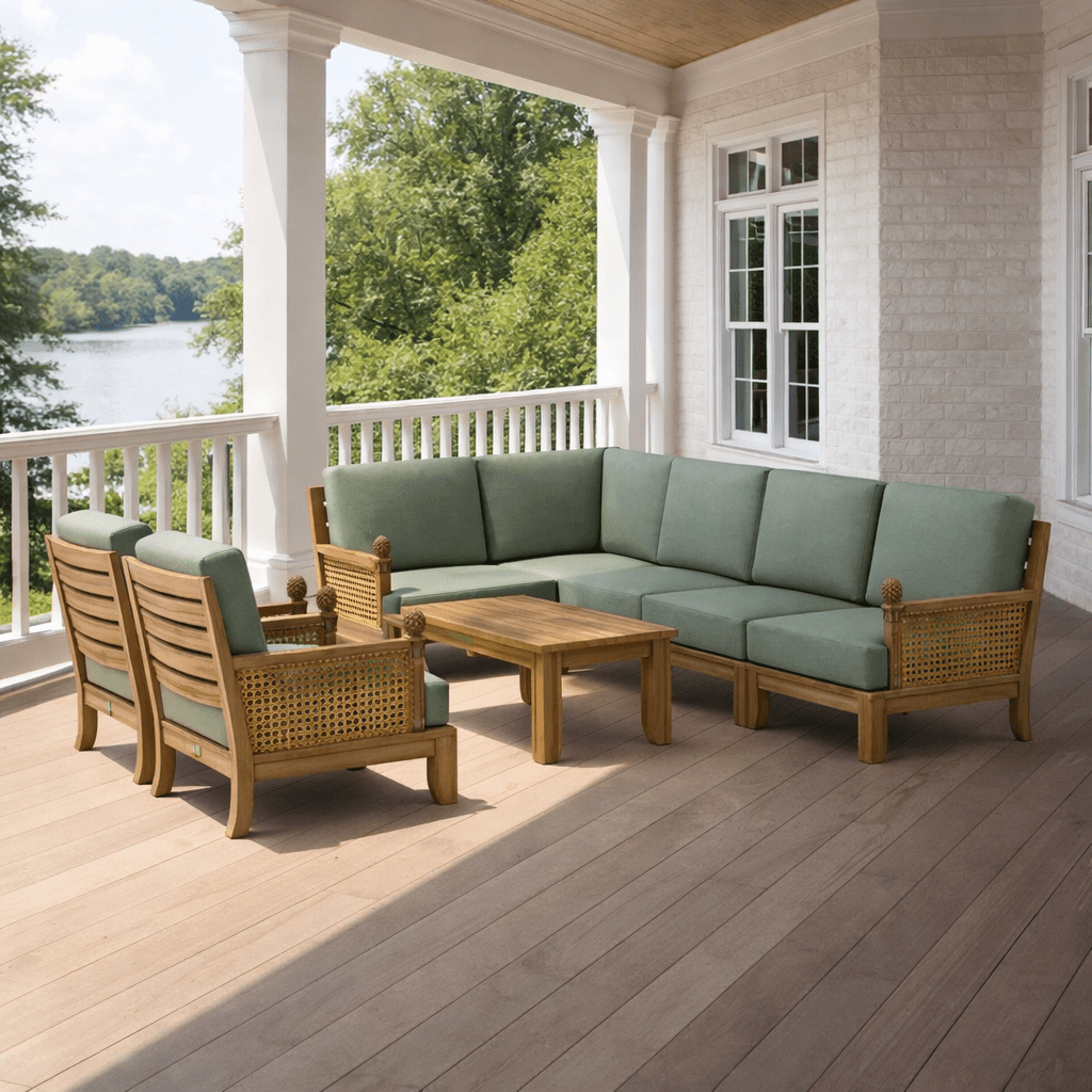 Classic Teak Furniture - Luxe 8 - Piece Modular Set - Teak HQ™