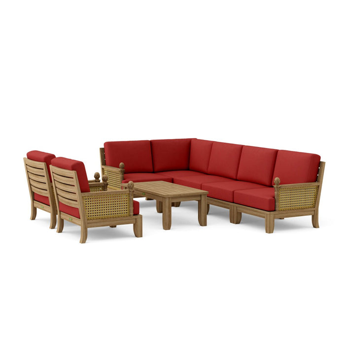 Classic Teak Furniture - Luxe 8 - Piece Modular Set - Teak HQ™
