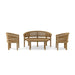 Contemporary Outdoor Teak Furniture - Curve 4 - Piece Set - Teak HQ™