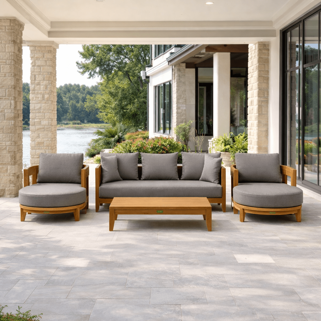 Contemporary Teak Garden Furniture - Coronado 6 - Piece Set - Teak HQ™