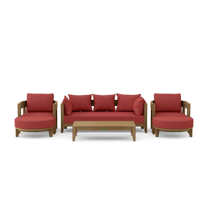 Contemporary Teak Garden Furniture - Coronado 6 - Piece Set - Teak HQ™