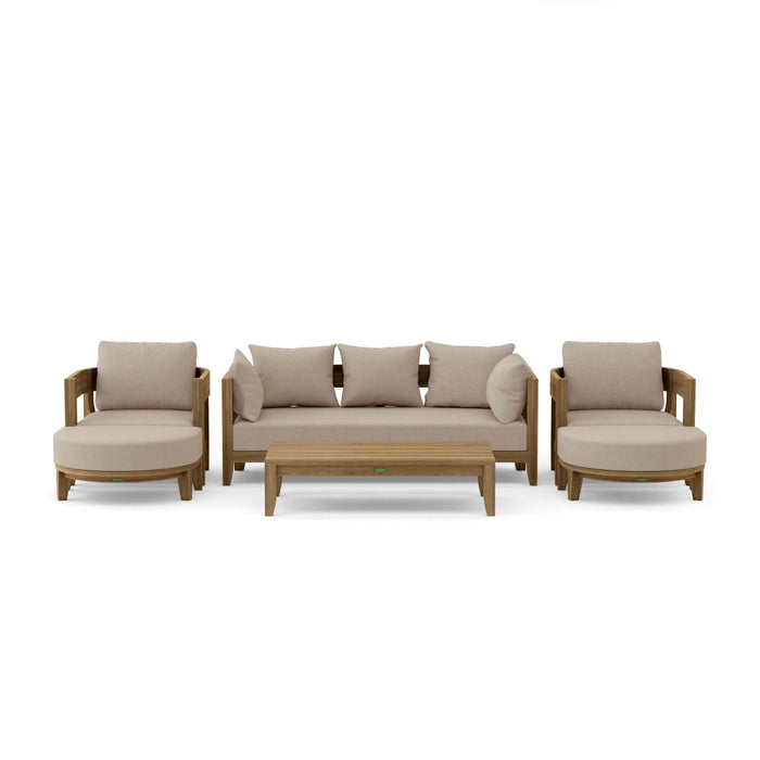 Contemporary Teak Garden Furniture - Coronado 6 - Piece Set - Teak HQ™