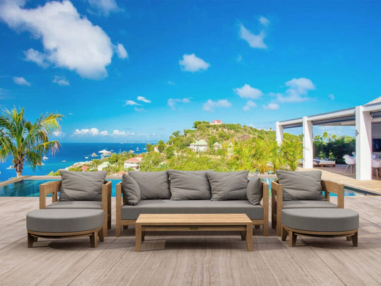 Contemporary Teak Garden Furniture - Coronado 6 - Piece Set - Teak HQ™