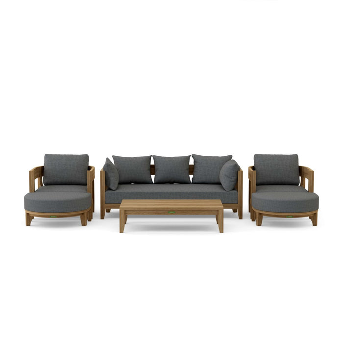Contemporary Teak Garden Furniture - Coronado 6 - Piece Set - Teak HQ™