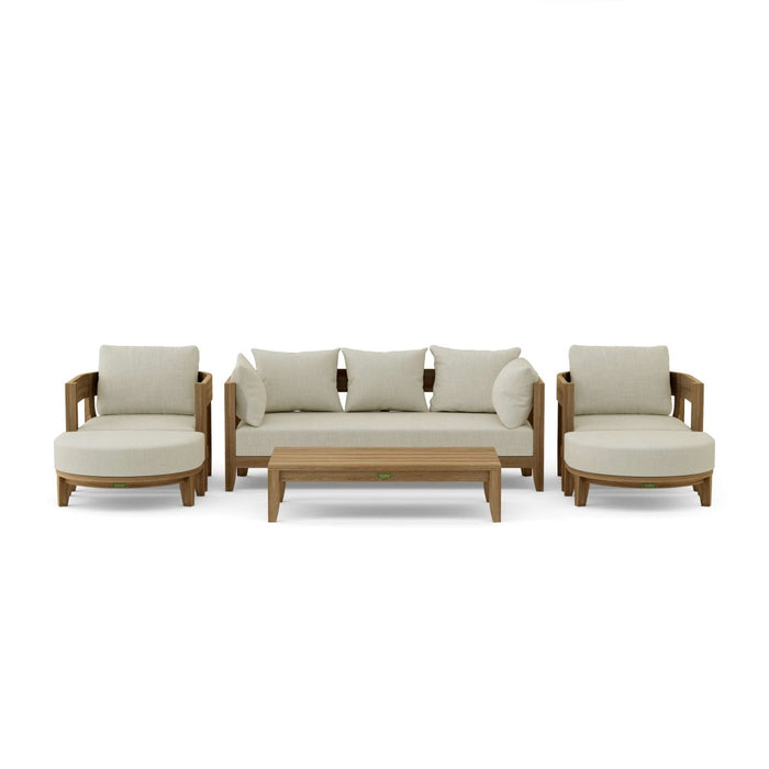 Contemporary Teak Garden Furniture - Coronado 6 - Piece Set - Teak HQ™