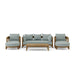 Contemporary Teak Garden Furniture - Coronado 6 - Piece Set - Teak HQ™
