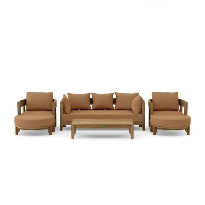 Contemporary Teak Garden Furniture - Coronado 6 - Piece Set - Teak HQ™