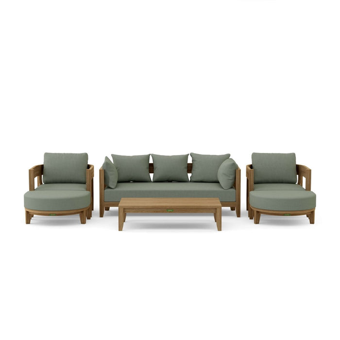 Contemporary Teak Garden Furniture - Coronado 6 - Piece Set - Teak HQ™