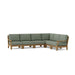 Contemporary Teak Outdoor Furniture - Riviera 6 - Piece Sectional Set - Teak HQ™