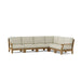 Contemporary Teak Outdoor Furniture - Riviera 6 - Piece Sectional Set - Teak HQ™