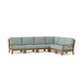Contemporary Teak Outdoor Furniture - Riviera 6 - Piece Sectional Set - Teak HQ™