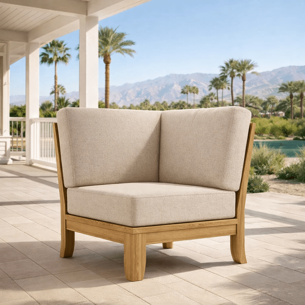 Corner Luxe Teak Sectional Piece - Teak HQ™
