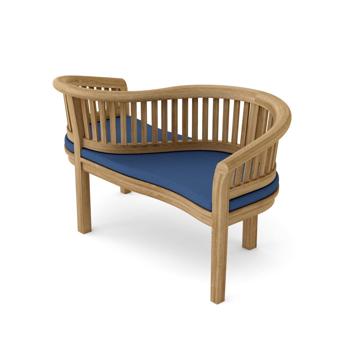 Curved Teak Outdoor Bench (2 - Seater) - Curve - Teak HQ™