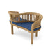 Curved Teak Outdoor Bench (2 - Seater) - Curve - Teak HQ™