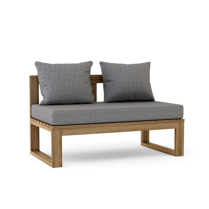 Modern Teak Outdoor Sectional - Arena (Straight)