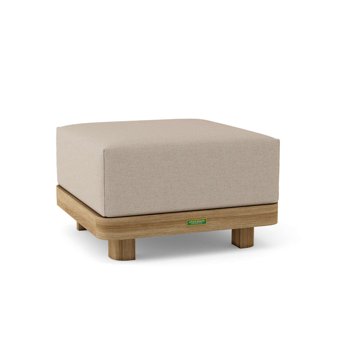 Teak Ottoman With Cushion - Granada