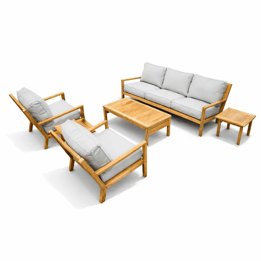Deep Seating Teak Outdoor Furniture - Coastal 6 - Piece Set - Teak HQ™