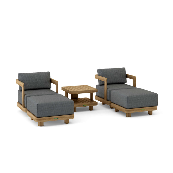 Teak Wood Garden Furniture - Granada 5-Piece Set