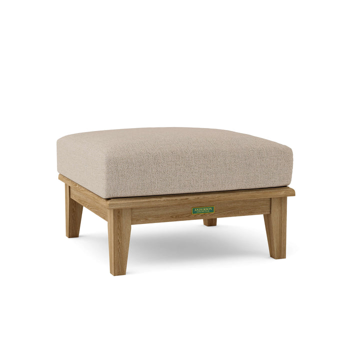 Teak Deep Seating Ottoman - Brianna