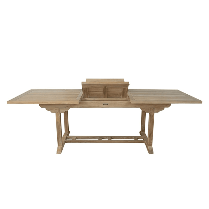 Expandable Teak Dining Table (94" Long Rectangle) - Bahama - Teak HQ™