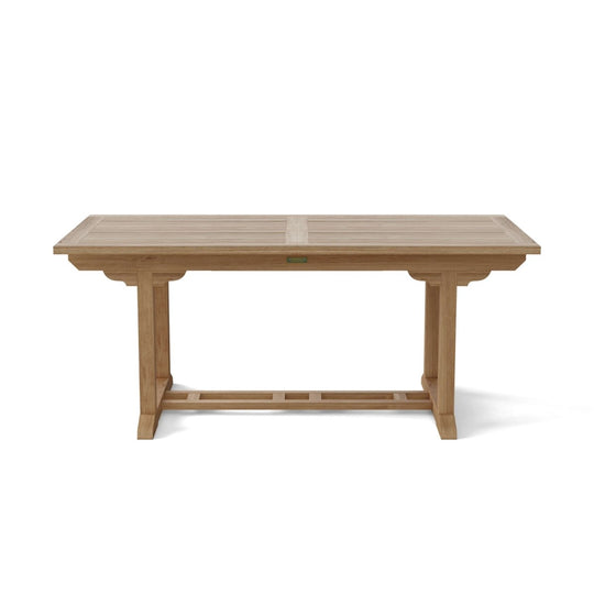 Expandable Teak Dining Table (94" Long Rectangle) - Bahama - Teak HQ™