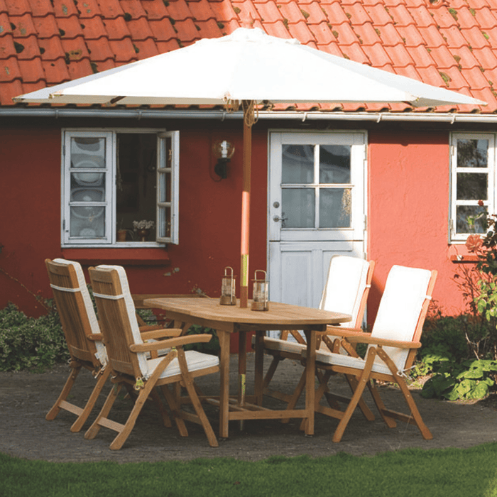 Extendable Teak Outdoor Dining Table (78" Long Oval) - Family - Teak HQ™
