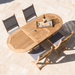 Extendable Teak Outdoor Dining Table (78" Long Oval) - Family - Teak HQ™