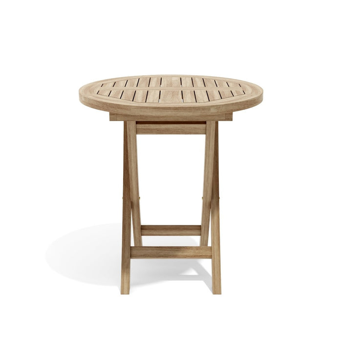 Foldable Teak Dining Table (27" Round) - Bahama - Teak HQ™