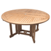 Foldable Teak Table (60" Round) - DropLeaf - Teak HQ™