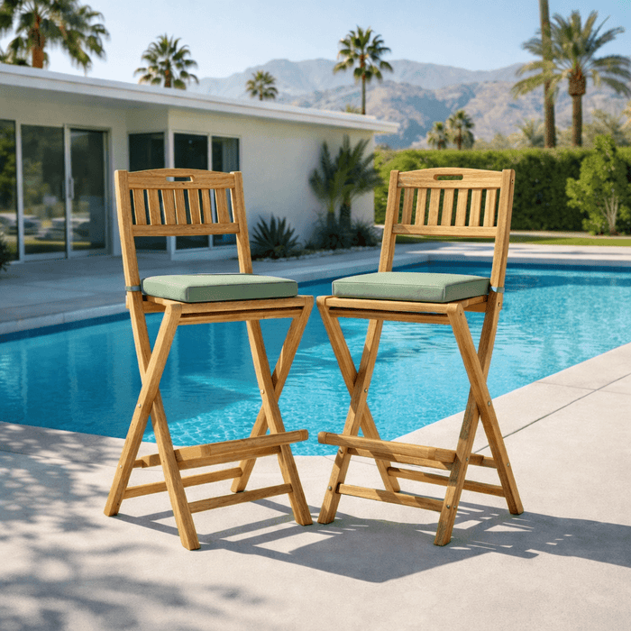 Folding Teak Bar Chair - Altavista - Teak HQ™