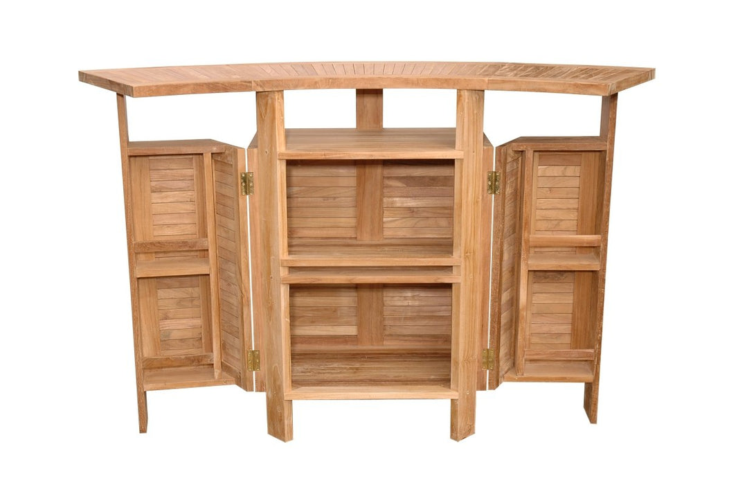 Folding Teak Bar Table (62" Long Rectangle) - Altavista - Teak HQ™