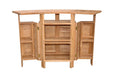 Folding Teak Bar Table (62" Long Rectangle) - Altavista - Teak HQ™